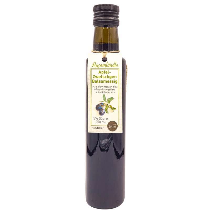 Apfel-Zwetschgen-Balsamessig Vorderseite