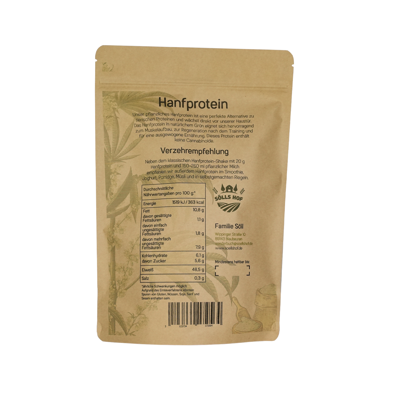 Hanfprotein von der Alb