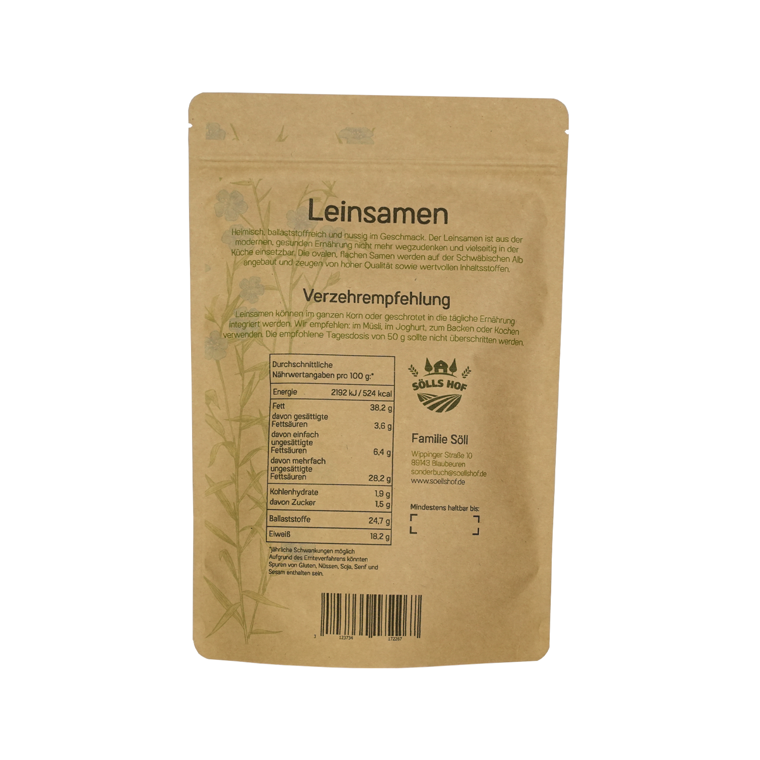 Leinsamen von der Alb