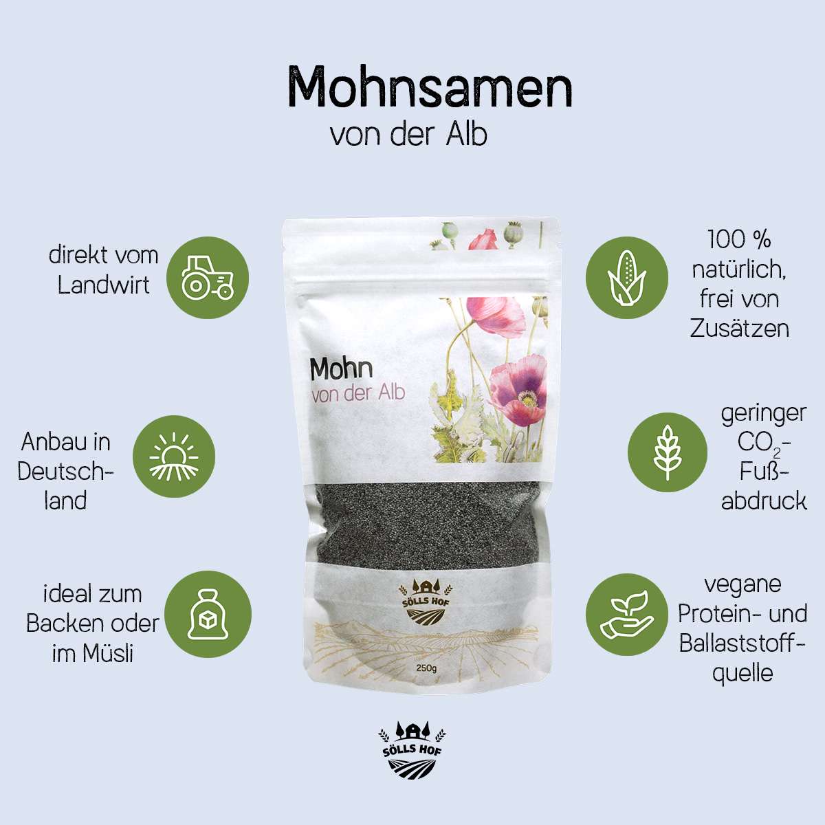 mohnsamen aufbewahren Nussige Mohnsamen von der Alb
